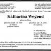 Kloos Katharina 1949-1996 Todesanzeige